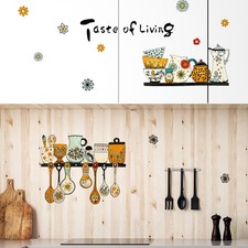 Wall Stickers Home D cor Kitchen Cutlery Decorative Environmentally Friendly