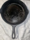 Cast Iron Skillet #8 10" Antique Pan Double Spout Wagner Griswold Lodge Erie Pa