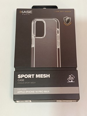 The Kase Sport Mesh Case für Apple iPhone 14 Pro Max, Tiefschwarz