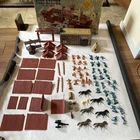 Vintage Marx Toys 3681 Fort Apache Play Set 80+ Lot Indians Horses Cavalry Box