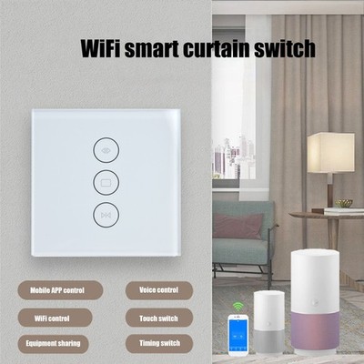WiFi Smart Curtain Switch APP Remote Voice Touch Control Roller Blinds Shutt SET