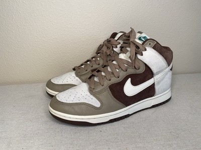 Nike Dunk High Retro Premium Light Chocolate Sail Khaki DH5348-100 Men's Size 10