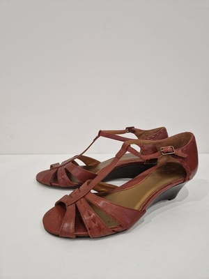 #ad #ad Women Clarks Heels Burgundy Leather 37 #7BP3 $107.83