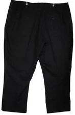 oobe Pants Womens Size 18 x 31" Black Flat Front straight leg Uniform Work