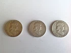 1954 Franklin Half Dollars, from all 3 mints