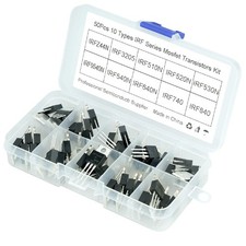 50Pcs 10 Values Mosfet IRFZ44N IRF510N IRF530N IRF540N IRF640N IRF740 IRF840...