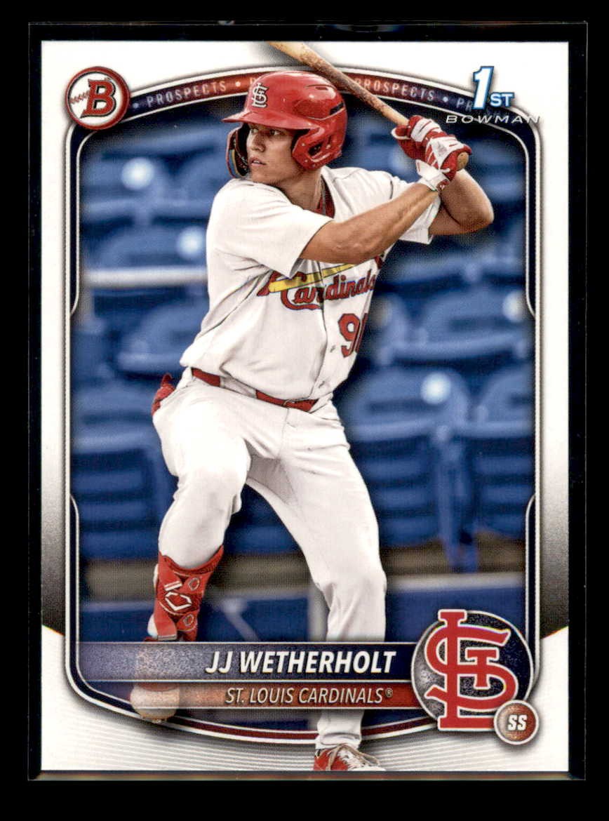 2025 Bowman #BP-22 JJ Wetherholt Prospects Cardinals 1st RC