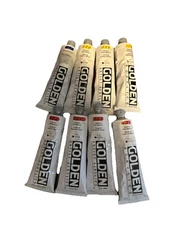GOLDEN Heavy Body: Lot Of 8 Cadmium & Yellow Red Medium & Blue Acrylic Tube 5 oz