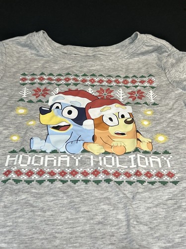 Bluey Shirt Girls Boys Xs 4 5 New Christmas Holidays Clothes Shirt - Picture 2 of 5