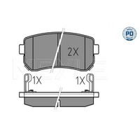 Meyle BremsbeläGe Hinten FüR Hyundai I30 Kombi Accent III Stufenheck KIA