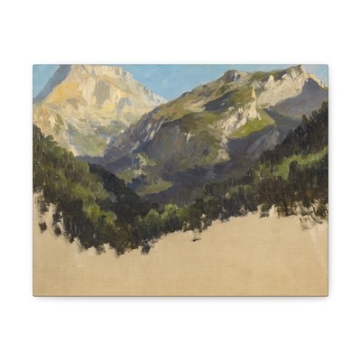 Haes, Carlos de - Cumbres en los Picos de Europa - Canvas Wall Art