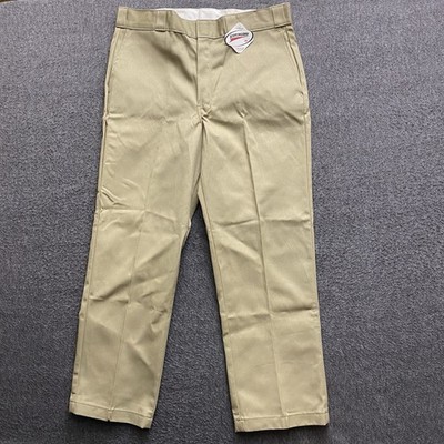 Dickies 874 Work Pants Mens Size 36x30 Khaki Flat Front From 2007 NEW NWT