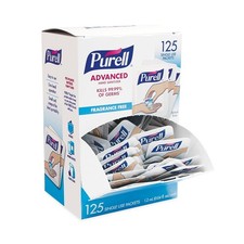 Purell 9630125NSBX 1.2 mL Advanced Hand Sanitizer - Fragrance-Free (125/Box) New