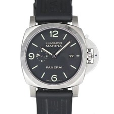 PANERAI Luminor Marina PAM03312 Black Case Size 44mm Men's Used Watch #10116