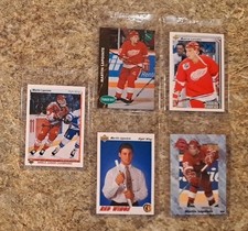 (5) Martin Lapointe 1990-91 Upper Deck Rookie card RC 1991-92 Classic Parkhurst. rookie card picture