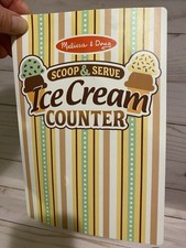 Melissa Doug Scoop Serve Ice Cream Counter REPLACEMENT Parts Menu Only