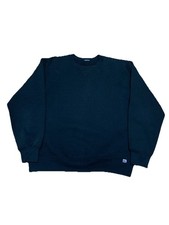 Vintage 90s Russell Athletic Black Sweater Crewneck Men Size Medium READ 