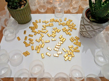 Kaugummiautomat Mini Goldbarren 100 Stück , 10 Kapseln, Retro,Sammler