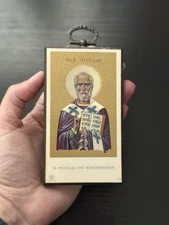 Vintage St. Nicholas The Wonderworker Plaque