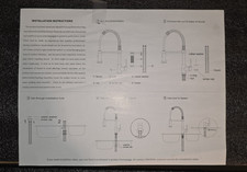 OWOFAN Pull-Down Kitchen Faucet Matte Black Single-Hole High Arc SS Modern