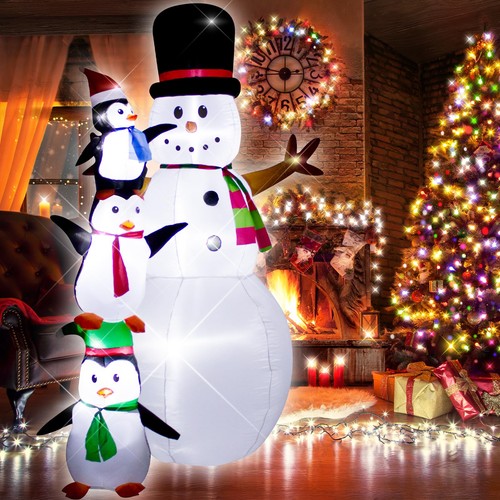 8 Foot Christmas Inflatable Snowman Penguin Decoration with LED Lights,Huge B... - Picture 6 of 7