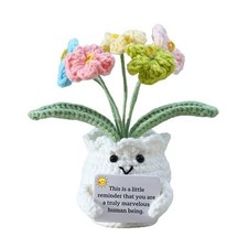 Forget-Me-Not Positive Crochet Flowers Plants E-This is a Little Reminder  