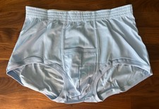 Vtg Munsingwear Kangaroo Pouch Briefs Blue Grand Slam Nylon Second Skin USA 36