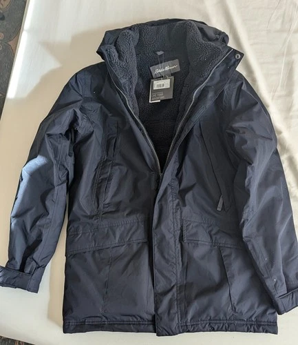 Eddie Bauer Men's Mr Rainfoil Packable Waterproof Insulated Jacket Black Medium video thumbnail
