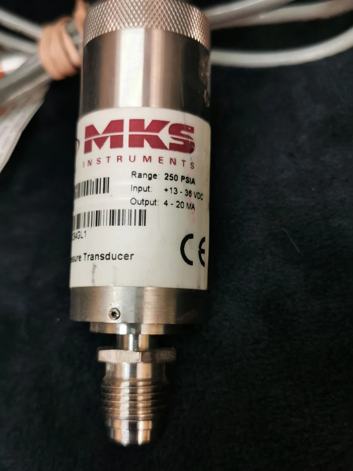 MKS Instruments Pressure Transducer 250 PSIA 870BRDPCB4GL1 4-20mA Output - Image 2 of 4