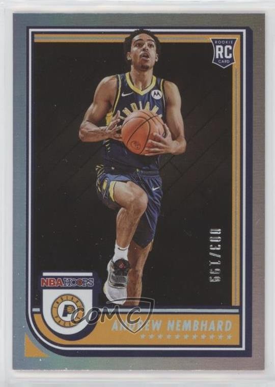 2022-23 Panini NBA Hoops Rookies Silver 3/199 Andrew Nembhard #259 Rookie RC 6l7