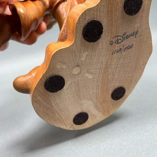 RARO Disney Legno Intagliato Topolino Fantasia Mago Anri #1169/2500 Legno - Foto 16 di 24