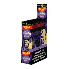 ZIg Zag Cigar Wraps Rolling Size Purple- 4 Count Pack of 15