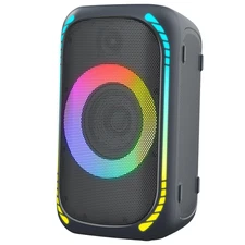 onn. 100094812 Bluetooth Wireless Party Speaker with Multicolour LED Lighting