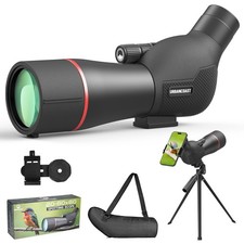 Urbancoast 20-60x60mm IPX7 Waterproof Spotting Scope w/ Phone Adapter Tripod