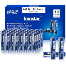 AAA Alkaline Batteries   36-Pack Long-Lasting Powermax 1.5 volt
