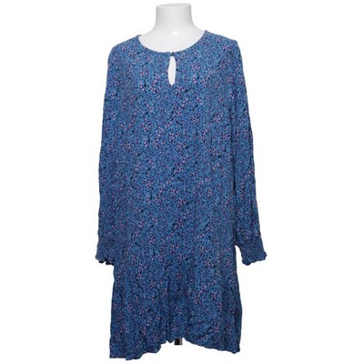 Cubus, Kleid, Größe: XL, Blau/Mehrfarbig, Viskose, Blumen, Damen #dX2