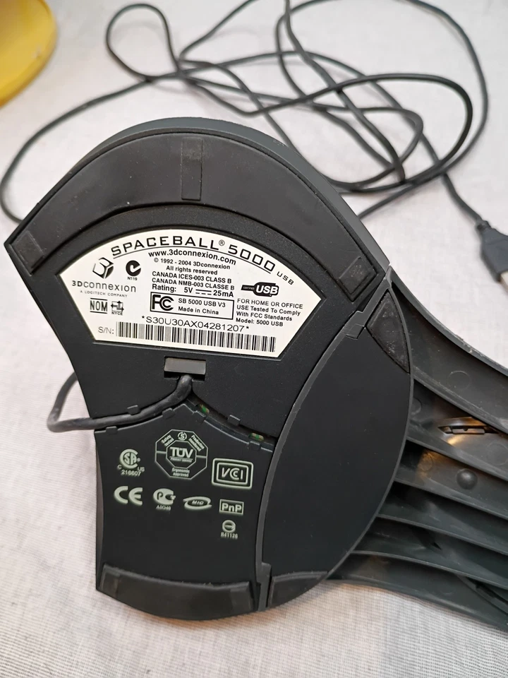 3d Connecion Spaceball 5000 USB input device Untested - Image 4 of 4