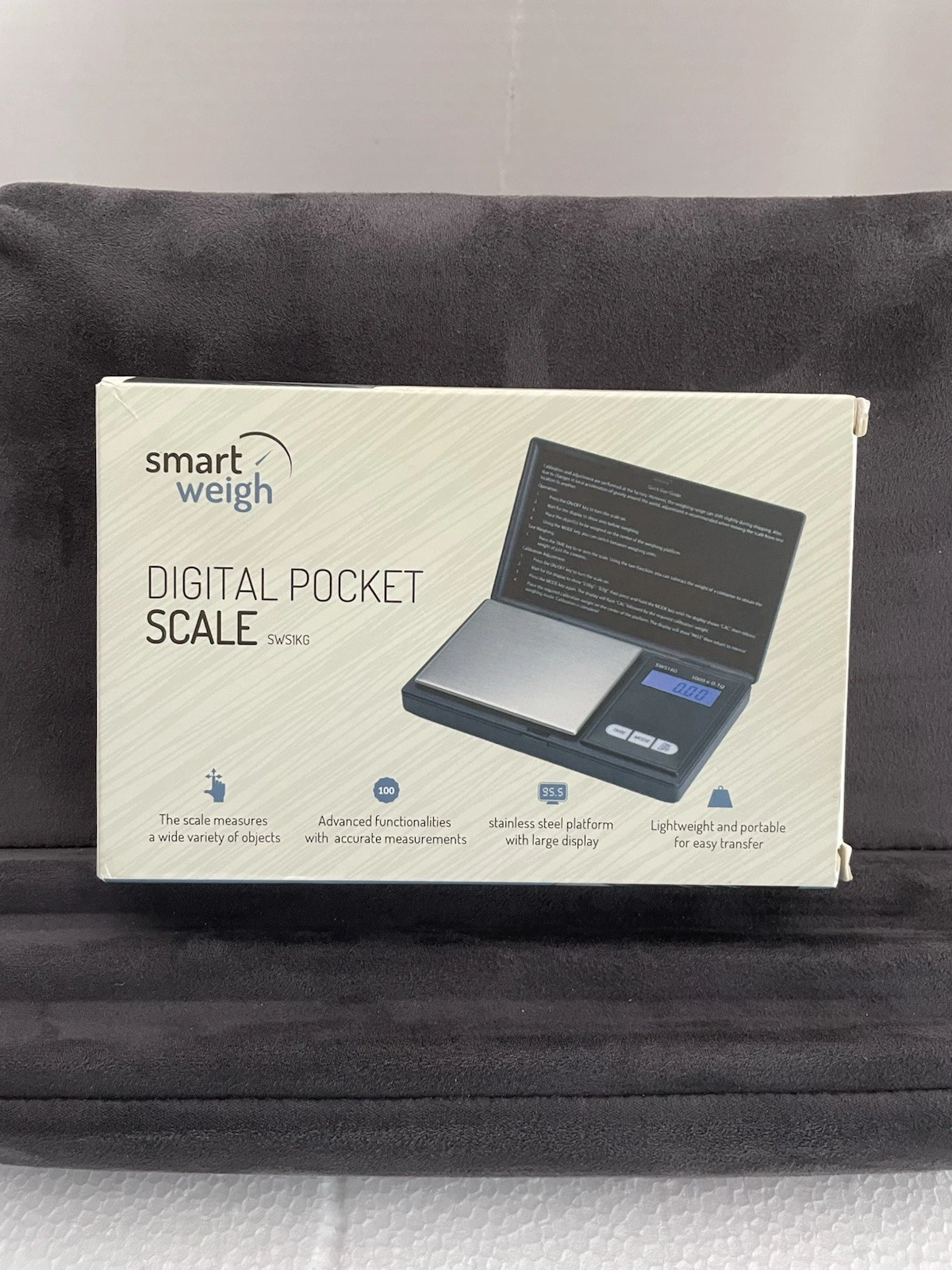 SMART WEIGH DIGITAL POCKET SCALE SWSIKG. 1000g Capacity.