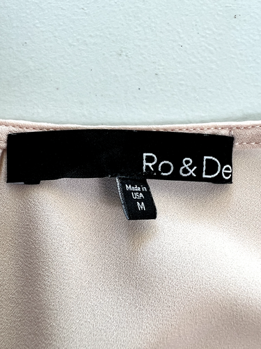 Ro & De Anthropologie Cami Tank Spaghetti Straps Pink Size Medium - Picture 3 of 6
