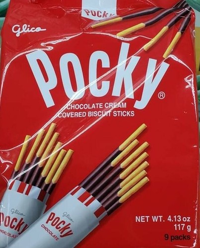 Glico Pocky Chocolate 9 Packs Japanese Snack Party Pack - Picture 4 of 5
