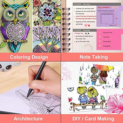 iBayam Journal Planner Pens Colored Pens Fine Point Markers Fine Tip Drawing ...