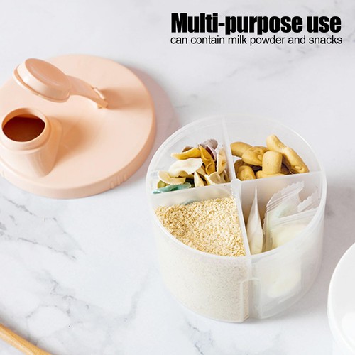 Portable Milk Powder Container Feeding Storage Box 4 Grid Baby Formula Dispenser - Picture 2 of 14
