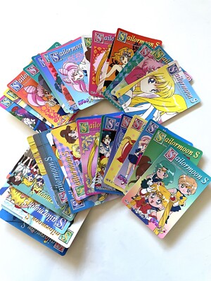 36 x Vintage 90s Sailor Moon Cards Set -Venus Jupiter Mercury Mars Part 9