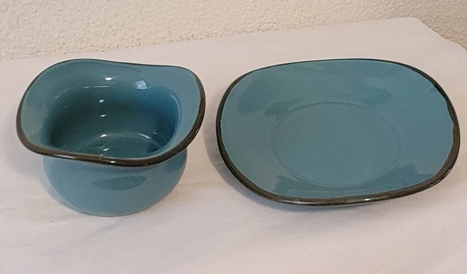 Southern Living Tuscan Tidbit Bowl and Saucer Set - Image 2 of 4