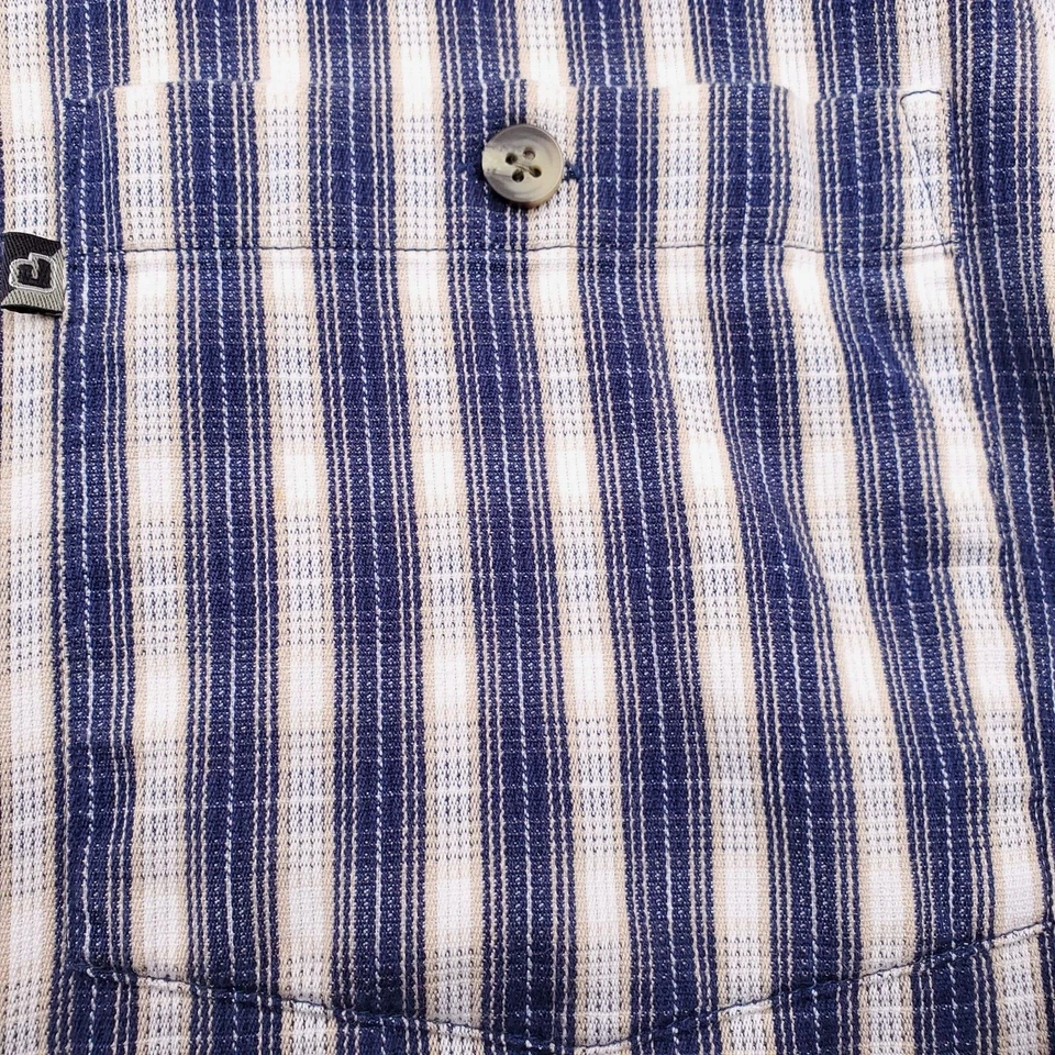 Camisa JNCO Para Hombres XL Azul Blanco Rayas De Colección Años 90 Retro Urbana Streetwear Grunge Foto 3 de 4