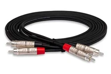Hosa HRR-003X2 Dual REAN RCA to Dual REAN RCA Pro Stereo Interconnect Cable