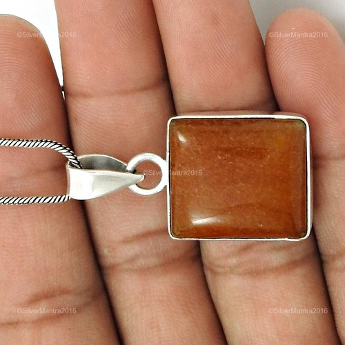 Pendente Nuovo In Argento Sterling 925 Con Cuore Chakra In Avventurina - Foto 3 di 8