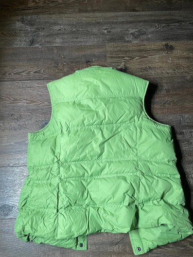 Lands End Women's Green Quilted Puffer Down Vest Coat Jacket Size Medium 10-12 - Picture 5 of 5