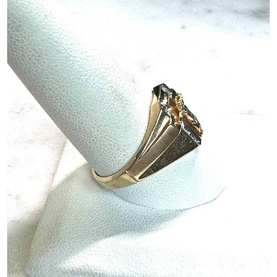 ANILLO CRUSIFIX ORO AMARILLO Y DIAMANTES PARA HOMBRE TALLA 11 CIELO Foto 2 de 4