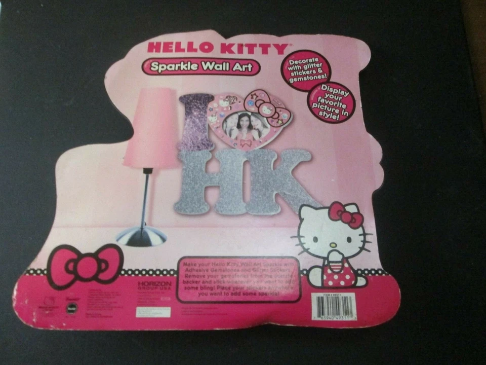 Hello Kitty Sparkle Wall Art "I Heart H K" #49311 - Image 2 of 4